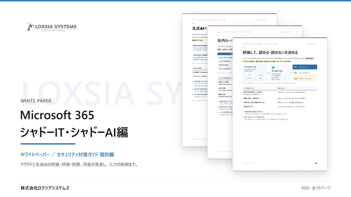 Microsoft 365 セキュリティ対策ガイド【シャドーIT・シャドーAI編】のイメージ